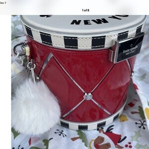 Kate Spade Oh What Fun 3D Toy Store Drum Clutch Satchel Crossbody Novelty NWT